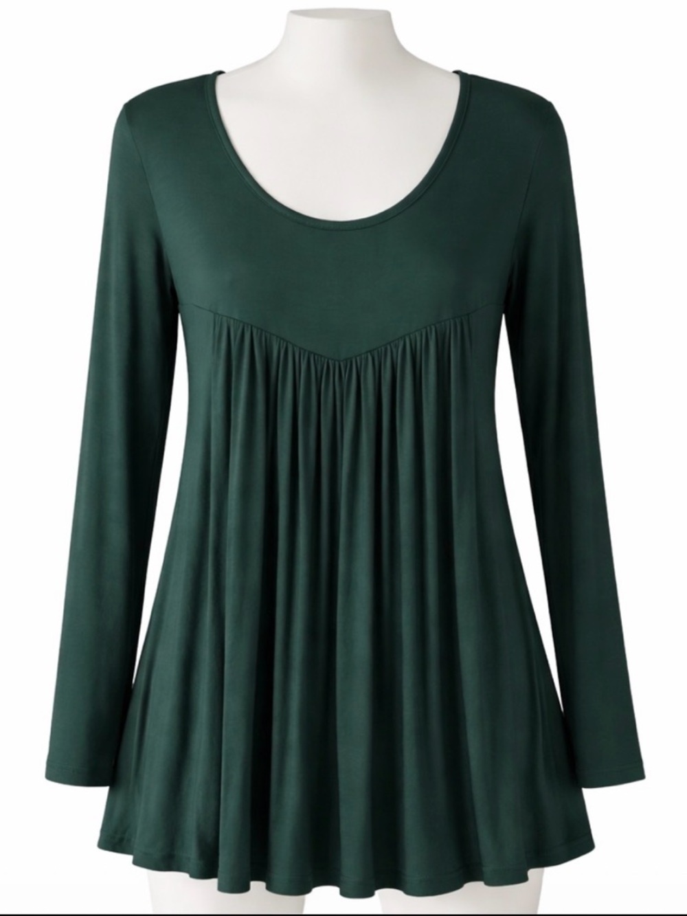 Green Long Sleeve Flowy Top